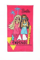 BARBIE FRIENDS PEMBE PLAJ 70*130 - Thumbnail