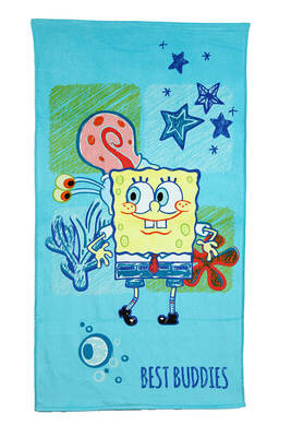 SPONGE BOB BUDDIES TURKUAZ PLAJ 70*130